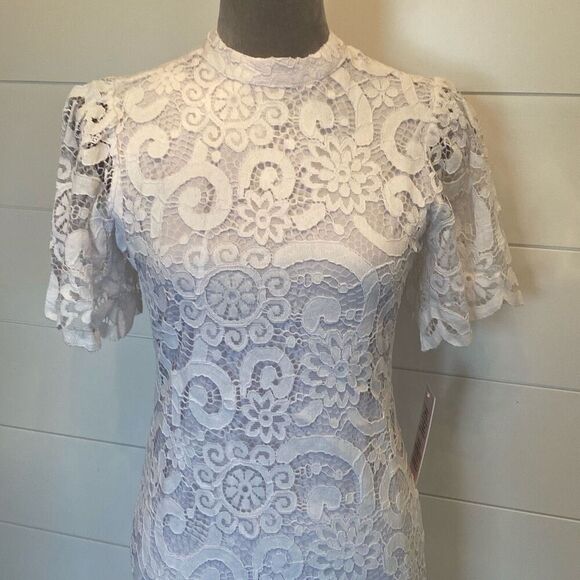 Nanette Lepore White Lace Dress - Picture 2 of 11